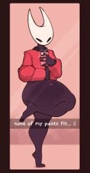 1girls belly_button big_thighs female female_only hollow_knight hornet_(hollow_knight) huge_thighs jacket mirror phone phone_view solo solo_female tagme thick thick_thighs thighs welwraith