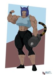 abs biceps breasts dark-skinned_female female matl muscles muscular muscular_arms muscular_female muscular_legs muscular_thighs pecs tail