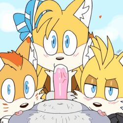 animated_gif anonymous_male faceless_male fellatio gay gay_sex heart licking_nipples licking_penis male/male males_only mangey sails sonic_(series) sonic_the_hedgehog_(series) sucking super_gay tails_nine toony toony_face young