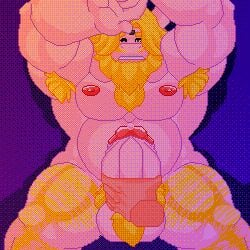 1:1 absurd_res animated anthro asgore_dreemurr bara bedroom big_muscles bodily_fluids boss_monster_(undertale) bovid caprine digital_media_(artwork) disembodied_hand duo genital_fluids genitals goat handjob hi_res huge_muscles loop male male_only mammal masturbation morinetsu muscular muscular_anthro nipples overweight overweight_anthro overweight_male penile penile_masturbation penis pixel_(artwork) pixel_animation pubes sex short_playtime solo_focus touching_penis undertale_(series)