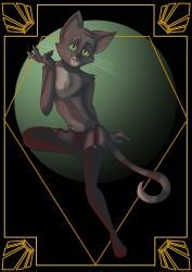 1boy animal_humanoid anthro bulge feline feminine_male furry gay grey_fur image_set lackadaisy lingerie lingerie_only male male_focus male_only mozzie_(lackadaisy) novadoesart pose seductive tail thighhighs webcomic