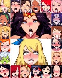 22girls after_fellatio after_oral ahe_gao ai_generated amazonian begging_for_more ben_10 black_hair blonde_hair blush blushing boa_hancock boruto:_naruto_next_generations cammy_white caulifla cheelai chun-li collage crossover cum cum_in_mouth cum_on_tongue cynthia_(pokemon) dark-skinned_female dark_skin dc_comics disney dragon_ball dragon_ball_super eastern_and_western_character erza_scarlet fairy_tail fate/grand_order fate_(series) female female_only foster's_home_for_imaginary_friends frankie_foster green_face green_skin green_skinned_female gwen_tennyson heart-shaped_pupils hyuuga_hinata kill_la_kill light-skinned_female long_hair lucy_heartfilia matoi_ryuuko miruko mullon multiple_girls my_hero_academia naruto naruto_(series) nemona_(pokemon) ochako_uraraka one_piece orange_hair pink_hair pokemon pokemon_dppt pokemon_sv rachel_roth raven_(dc) red_hair rumi_usagiyama saiyan sakura_haruno sarada_uchiha short_hair snow_white_and_the_seven_dwarfs street_fighter superheroine tagme teen_titans tongue_out tsunade white_hair wonder_woman wonder_woman_(series)