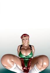 ai_generated ass_up bottom_heavy bunanza_ cammy_white cammy_white_(cosplay) legs_apart street_fighter tagme