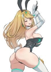 ass female female_only human mythra nintendo sideboob spicycurryart tagme white_skin xenoblade_(series) xenoblade_chronicles_2