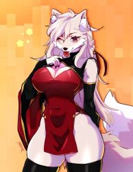 big_breasts breasts cleavage female furry huge_breasts masvino tagme thick_thighs wide_hips