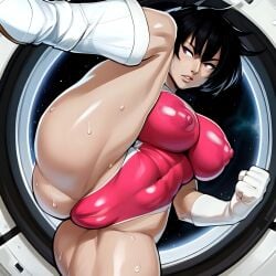 ai_generated angry annoyed big_ass big_butt black_hair busty cameltoe clothing curvy dragon_ball dragon_ball_z erect_nipples fasha female flexible gloves huge_ass huge_boobs huge_breasts indoors kick kicking large_ass large_boobs large_breasts leg_lift leg_up leotard milf muscular nipple_bulge nunamiai purple_eyes pussy saiyan seripa shiny_skin short_hair solo splits spread_legs standing_on_one_leg sweat sweating sweaty thick_thighs tight_clothing tomboy white_boots white_gloves wide_hips window