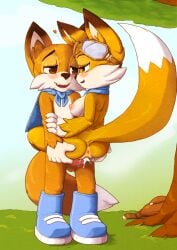 absurd_res aged_up anthro anthro_only anus balls blush breasts brother_(lore) brother_and_sister_(lore) canid canine duo female foogyakumo fox genitals hi_res incest_(lore) lucky's_tale_(series) lucky_swiftail lyra_swiftail male mammal nipples penis pussy sex sibling_(lore) sister_(lore)