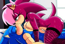 ai_generated ass blue_body breasts incest incest_(lore) magenta_fur male/female novelai pink_hair sex sonia_the_hedgehog sonic_(series) sonic_the_hedgehog sonic_the_hedgehog_(series) sonic_underground sonic_x_sonia straight veiny_penis