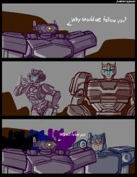 alien blue_eyes elita_1 elita_one enbiarts flirt flirting hips monoeye orion_pax robot robot_girl robots shockwave smaller_female soundwave tease teasing thicc thick_hips transformers transformers_one wide_hipped_female wide_hips