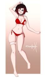 breasts female female_only ruby_rose rwby solo sonicheroxd swimsuit tagme