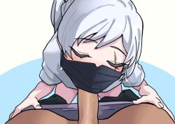 blowjob eye_scar masked neo rwby scar tagme weiss_schnee