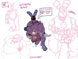 alternate_version_at_source alternate_version_available ambiguous_gender anthro bonnie_(fnaf) bowtie bunny bunny_boy emoticon english_text exposed_wires exposing exposing_anus exposing_ass faceless_male fatass five_nights_at_freddy's_2 fnaf fnaf_2 lagomorph lagomorph_humanoid large_thighs machine male male/ambiguous male_focus male_only odor penis precum precum_drip precum_on_penis pubic_hair rabbit rabbit_ears rabbit_tail robot robot_anthro scottgames sketch steam steaming_body sweat sweatdrop sweating sweaty sweaty_body tagme_(artist) wiring withered_bonnie