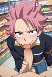 ai_generated anime bara fairy_tail gay hentai kl_99 male male/male male_only muscle muscles muscular muscular_male natsu_dragneel nsfw sex sucking_penis yaoi