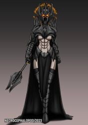 1girls female lord_of_the_rings necrocephalopod rule_63 sauron_(lotr)