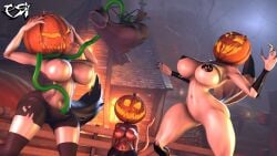 3d_(artwork) 3girls absurd_res big_ass big_breasts big_butt bird black_nipples brainwashed brainwashing breasts breasts_out corruption demon_girl digital_media_(artwork) drone dronification feathered_wings feathers fur furry furry_female furry_only halloween halloween_theme head_capture hellhound helluva_boss hi_res huge_ass huge_breasts hypnosis imp jack-o'-lantern looking_at_viewer loona_(aeridiccore) loona_(helluva_boss) mammal millie_(helluva_boss) mind_control nipples nude nude_female open_mouth plant psikokinetic pumpkin pumpkin_head removing_clothing resisting resisting_pleasure shirt_pull shorts shorts_down smile source_filmmaker standing stella_(helluva_boss) tail tan_body tattoo thick_ass thick_hips thick_thighs trio trio_female vine_tentacles vines