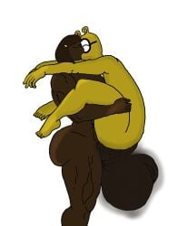 1futa 1male anthro anthro_on_anthro arthur_(series) arthur_read bad_drawing big_ass big_breasts big_penis dark-skinned_futanari dark-skinned_male fatherless feet francine_frensky futa_on_male glasses kissing monkey monkey_girl muscular muscular_futanari musk musky_cock nerd nerdy_male penis_in_ass tomboy