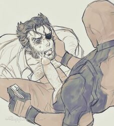 2boys after_fellatio cum cum_on_face deadpool deadpool_&_wolverine_(2024) erection eyepatch gay marvel marvel_cinematic_universe marvel_comics penis rappelvide tongue_out wade_wilson wolverine_(x-men) x-men yaoi