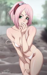 1girls alternate_version_available arched_back ass bare_shoulders bent_over blush bob_cut boruto:_naruto_next_generations bra breasts cleavage clothed clothing cute female female_focus female_only finger_to_mouth forehead_jewel forehead_mark hairband highres light-skinned_female light_skin lips looking_at_viewer medium_hair naruto naruto:_the_last naruto_(series) naruto_shippuden oicram_art outside pale-skinned_female pale_skin panties partially_clothed perky_breasts petite pink_hair pink_lips pinup pose posing revealing_clothes sakura_haruno seductive seductive_look shoulder_length_hair small_breasts solo solo_female solo_focus teenager thick_thighs thighs thong underwear voluptuous white_bra white_panties white_thong wide_hips