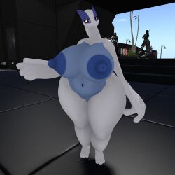 big_ass big_breasts breasts bubble_butt cleavage female ferialexonar huge_ass huge_breasts lugia nipples non-human_areolae pokemon pokemon_(species) tagme thick_ass thick_thighs wide_hips