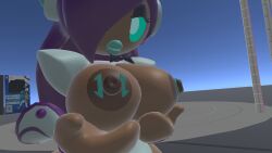 holding_breast holding_tits juicy_lips kirby_(series) showing_breasts showing_tits susanna_patrya_haltmann susie_(kirby) vrchat