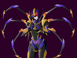 1girls alien alien_girl black_panties blackarachnia curvaceous curves curvy curvy_body curvy_female curvy_figure curvy_hips female female_focus female_only hasbro heart heart_hands panties red_eyes solo solo_female solo_focus transformers transformers_animated