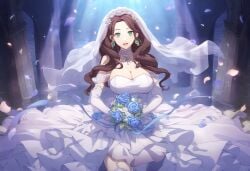 1girls ai_generated dorothea_arnault fire_emblem fire_emblem:_three_houses nintendo novelai solo_female wedding_dress