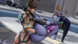 2girls 3d anal ass fisting kishi overwatch penetration sfh tracer widowmaker yuri