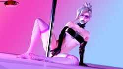 1girls 3d fishnets kingtigerfr mercy money overwatch stripper