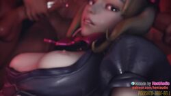 1girls 3d 5boys ahe_gao animated big_breasts big_penis black_cat_d.va blizzard_entertainment blonde_hair blowbang breasts breasts_out bukkake cat_ears cross_eyed cum cum_on_face cumshot d.va ear_piercing earrings erect_nipples faceless_male female_focus gangbang group_sex hentaudio large_penis moaning multiple_boys overwatch pigtails polished-jade-bell ribbon smile sound twintails video