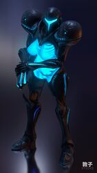 1girls 3d alien alien_girl armor armored_dark_samus atsuko_(artist) bare_breasts big_breasts blender blender_(software) blue_body boots breasts breasts_out dark_samus female female_only glowing helmet large_breasts legs looking_at_viewer metroid nintendo skeleton solo standing thick thick_thighs thighhighs thighs translucent translucent_body transparent_body video_games visible_skeleton watermark weapon wide_hips шкилет