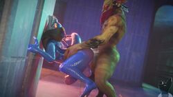 3d animated anthro bounty_hunter_(dota) dota dota_2 furry gondar_the_bounty_hunter male penis sex slark_the_nightcrawler sound tagme twitchyanimation video yaoi