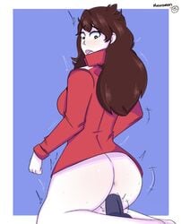 ass bottomless brown_hair dildo hikikomori jaiden jaiden_animations jaidenanimations kneeling masturbation riding vaginal_penetration youtube youtuber