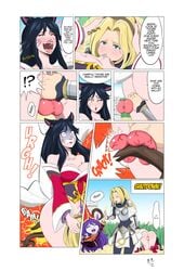 2girls ahri animal_ears armor ball_crush ball_crushing ball_grab ball_pull ballbusting black_hair blonde_hair blowjob blue_face blush blush_stickers breast_jiggle castration cbt clothed clothing cock_and_ball_torture comic crushed_testicles english_text exposed_balls fellatio forced forced_blowjob forced_oral fox_ears fox_girl futa_on_female futadom futanari futanari_ballbusting genital_trauma head_grab league_of_legends lulu_the_fae_sorceress luxanna_crownguard monkeeman0918 nutshot open_mouth oral oral_sex pain pained_expression painful pleasure_face speech_bubble testicle_grab testicles text yordle