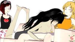 3d animated balls black_hair blake_belladonna blonde_hair breasts casual cat_ears cheating clothing couch cucked_by_futa cuckold cuckquean faunus feet fellatio female futanari handjob human intersex long_hair manual multiple_girls netorare nipples no_sound ntr oral pale_skin penis purple_eyes red_hair ruby_rose rwby sfmslayer shocked sisters smug source_filmmaker tagme testicles video watching yang_xiao_long yellow_eyes