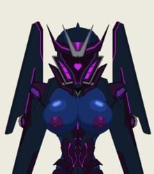 1girls alien alien_girl big_breasts blue_breasts breasts busty female female_only machine nipples nobleseven20 purple_nipples robot robot_girl rule_63 simple_background solo solo_female soundwave transformers transformers_prime