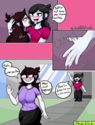 2girls already_uploaded animated big_breasts breasts busty clothing comic earrings english_text fingering french_kiss french_kissing incest jaiden jaiden_animations jaidenanimations jaidens_mom kissing mother mother_and_daughter pussy_juice pussy_juice_on_hand saliva saliva_string saliva_trail slideshow solidrich tongue_to_tongue voluptuous youtube youtuber yuri