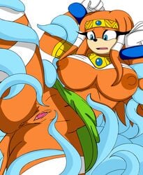 1girls artist_name blue_eyes cbear624 chaos_(sonic) female fur furry pussy sega sonic_(series) sonic_the_hedgehog_(series) tagme tikal_the_echidna