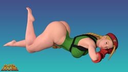 3d ass_up blonde_hair cammy_white huge_ass leotard street_fighter street_fighter_v superdougie