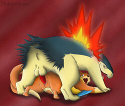 floatzel hukoshi nintendo pokemon pokemon_(species) sefeiren straight_hair typhlosion