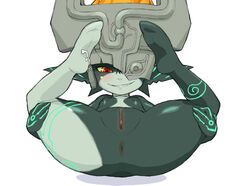 1girls anus ass blush breasts female female_only imp imp_midna kemonon looking_at_viewer midna monster_girl nintendo pussy red_eyes small_breasts smooth_fur solo the_legend_of_zelda twili twilight_princess uncensored yellow_sclera