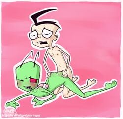 2boys alien dib human invader_zim male male_only multiple_males rapps smooth_skin yaoi zim