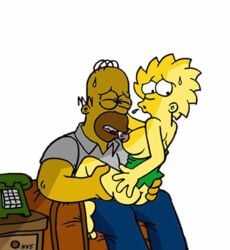 2005 animated father_and_daughter female helix homer_simpson human incest lisa_simpson male nev straight tagme the_simpsons yellow_body