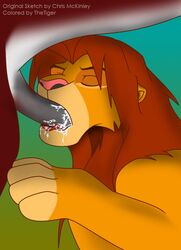 chris_mckinley cum disney fellatio feral feral_on_feral gay male male_only simba the_lion_king thetiger