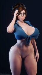 mei (overwatch) from overwatch by mavixtious