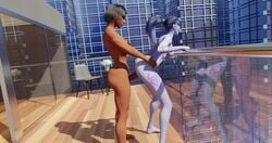 1futa 1girls 3d 420crackhead animated balcony bent_knees bent_over blender breasts dark-skinned_futanari duo exhibition exhibitionism exhibitionist female female_penetrated futa_on_female futanari interracial large_ass large_penis no_sound outdoors outside overwatch penis pharah public public_sex sex_on_balcony standing standing_sex tagme video widowmaker