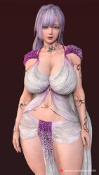 1girls 3d dead_or_alive dead_or_alive_xtreme_venus_vacation dress fiona_(doa) jewelry looking_at_viewer princess shinigami0139