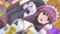 1boy 1girls animated big_breasts big_butt bondage bound breasts butt eyes_closed from_behind fucked_from_behind large_breasts long_hair maid maid_uniform mp4 purple_hair pussy rape red_eyes sex stockings tagme thighhighs toriko_no_kusari uniform video virgin