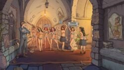 11girls 1boy 2d 6+girls advertisement areolae arms_behind_head arms_up ass background bare_legs being_watched belly_button black_hair blonde_hair blue_hair blue_skin body_writing bra breasts brown_hair castle closed_eyes clothed clothed_female clothed_male clothing cornish_pixie corridor crossed_arms crowd dark_hair day ddetailed detailed_background english_text exhibitionism eyes eyewear fantasy female feminism feminist fit footwear front_view full_body glasses hair hallway hand_on_hip hand_on_waist hands_behind_head hands_on_hips happy harry_potter heels hogwarts hogwarts_student holding_object holding_sign human indoors innocent_witches light-skinned_female light-skinned_male light_skin lineup lipstick long_hair looking_at_another looking_back looking_back_at_viewer magic magic_user male marcus_redblack medium_breasts medium_hair miniskirt multiple_girls navel nipples nola_corey nudist nudity open_eyes original_character painting painting_(object) panties pants parted_lips partially_clothed pleated_skirt politics pose poster protest protest_sign public public_nudity purple_hair pussy rear_view red_hair red_lipstick russian_text sad_crab scerg school school_hall school_uniform schoolgirl schoolgirls shiny_skin shoes sideboob sign siserg skirt skirt_down slim_waist smile smirk spread_arms standing stomach student tattoo teacher teeth text topless topless_female underwear undressing unifomr violet_hair voyeur witch_(harry_potter) wizard