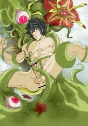 censored flower gay green_tentacles human humansub iwatani_naofumi legs_held_open male male_only male_urethral_insertion monster_on_male non-human_rapist one_eye_closed penile_penetration restrained spread_legs tate_no_yuusha_no_nariagari tentacle tentacle_in_anus tentacle_in_penis tentacle_monster tentacle_on_male tentacle_suspension urethral urethral_insertion urethral_penetration yaoi