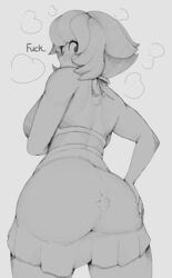 big_ass big_breasts big_butt huge_ass huge_breasts huge_butt korzer_(artist) lapis_lazuli_(steven_universe) monochrome steven_universe